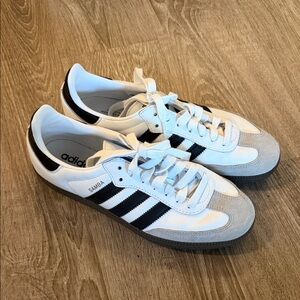 Adidas Samba White and Black Sneakers